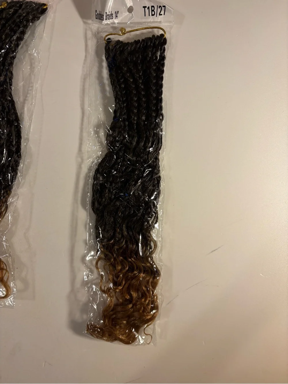 Synthetic Braided Hair Extensions - T1B/27 Brown Ombre
